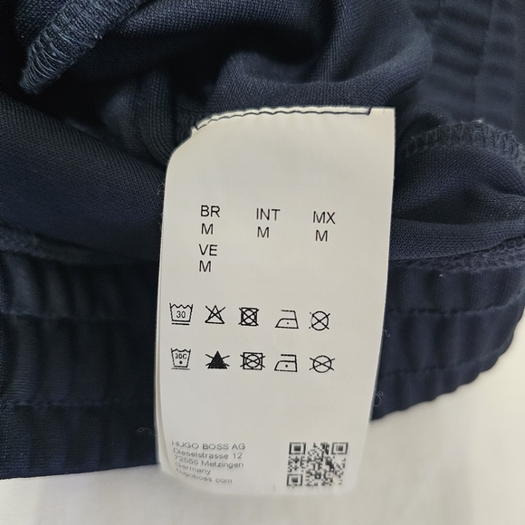 HUGO Boss Navy Zip Track Jacket Mens Medium Minimalist Designer Athleisure - Picture 6 of 9